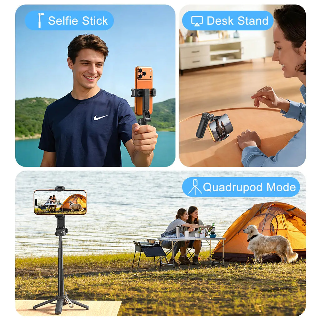 4-in-1 Mini Selfie Stick & Phone Tripod