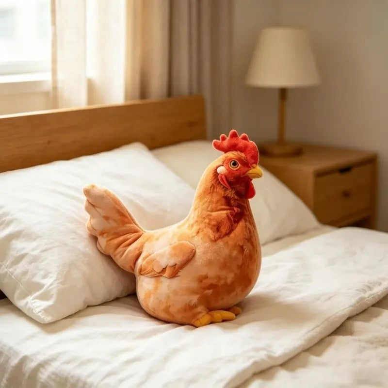 Realistic Chicken Plush Pillow
