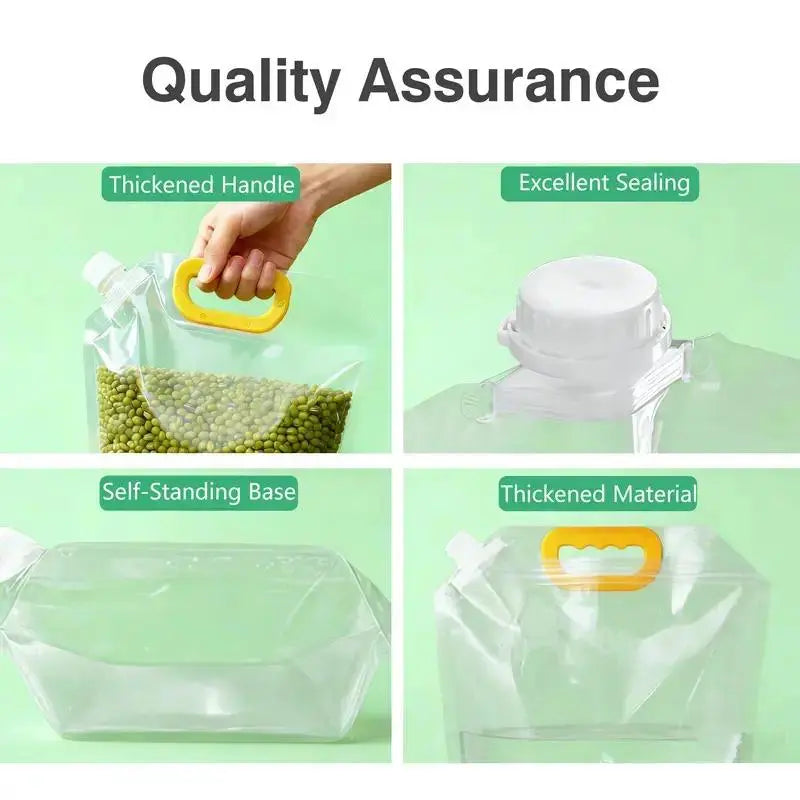 Reusable Food Storage Bags with Spout – 2.5L