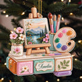 Every Stroke Tells A Story, Personalized Acrylic Ornament, Artist Gift - 1