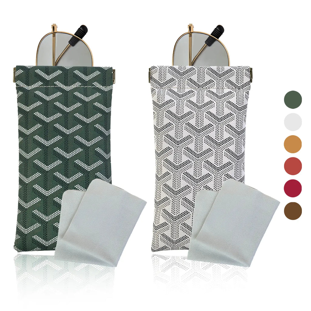 Mini Eyeglass Pouch – Soft Protective Glasses Case with Auto Closure