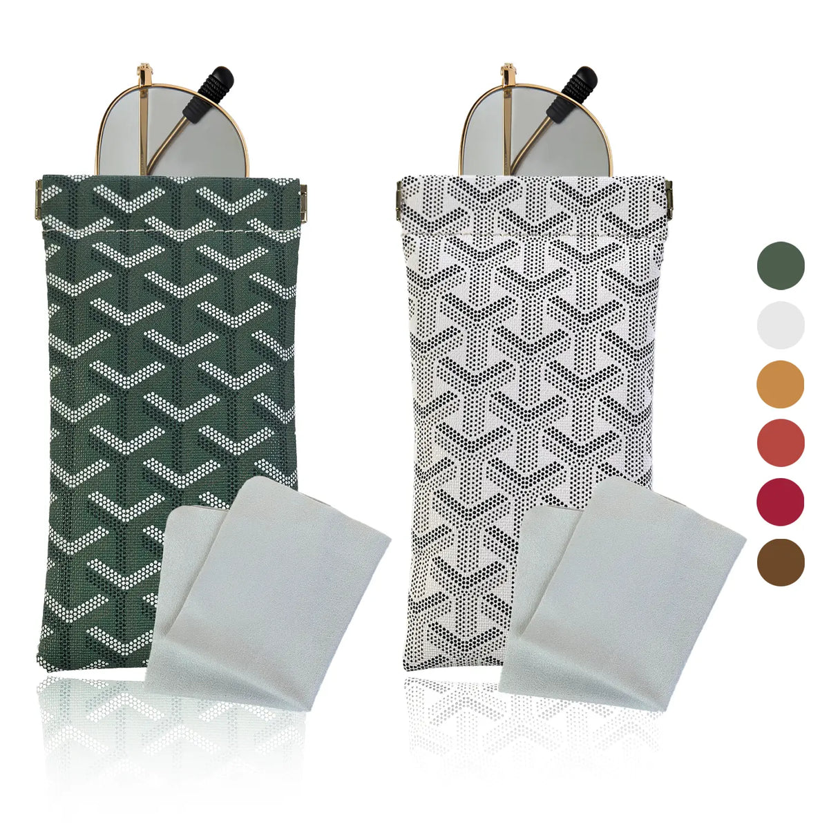 Mini Eyeglass Pouch – Soft Protective Glasses Case with Auto Closure