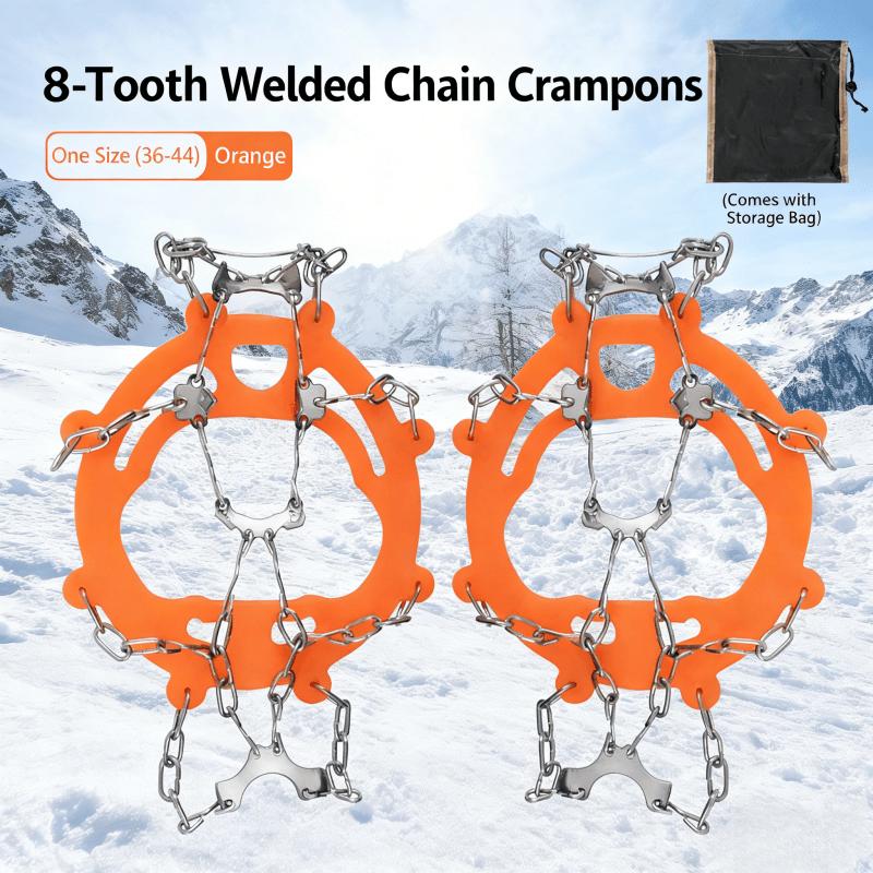 8-Tooth Ice Cleats for Shoes & Boots