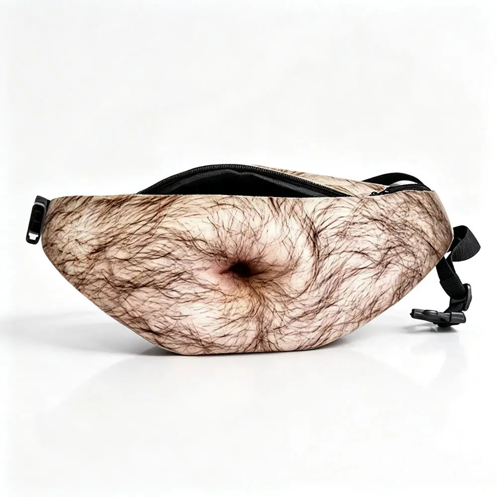 3D Beer Belly Fanny Pack – Funny Waist Bag