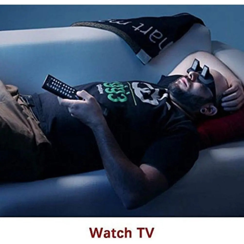 90° Lazy Glasses for Bed – Prism Reading & TV Glasses
