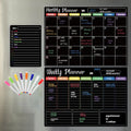 3-Piece Magnetic Dry Erase Planner Set – Monthly, Weekly & Daily Fridge Boards