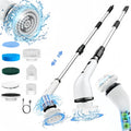Cordless Electric Spin Scrubber with 8 Brush Heads
