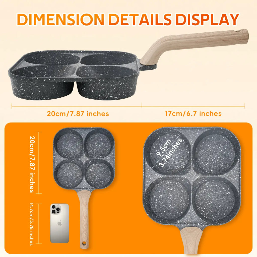 4-Cup Nonstick Egg & Breakfast Frying Pan
