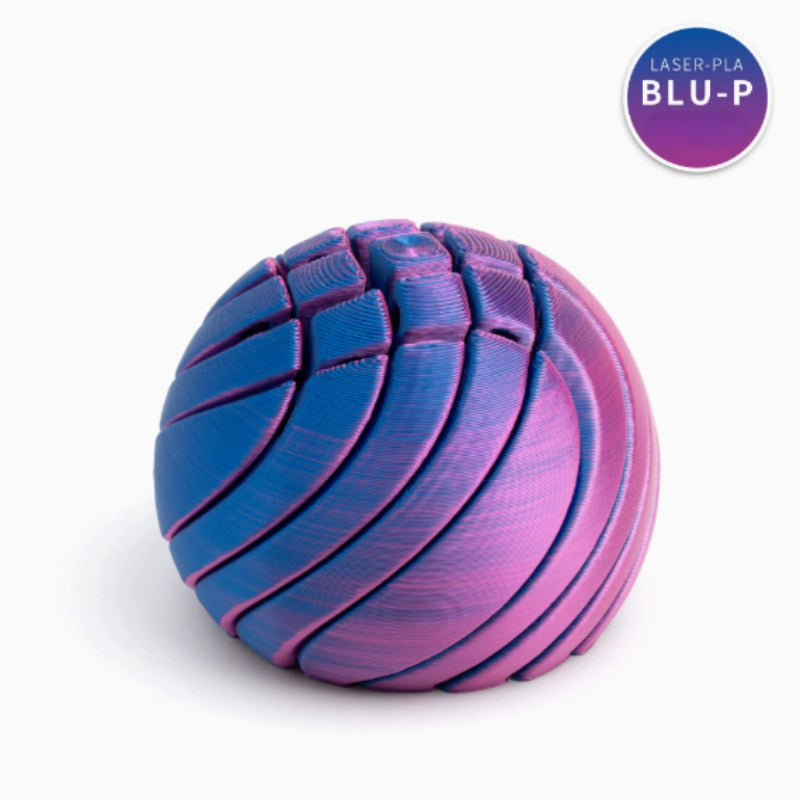 3D Printed Spiral Ball – Liquid Motion Desk Decor
