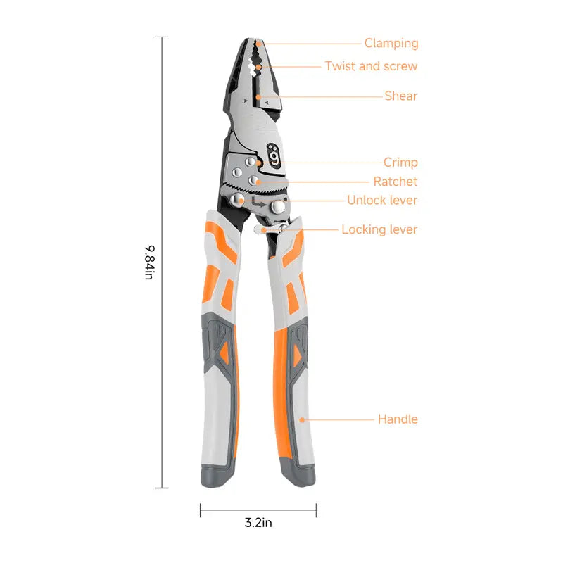Self-Locking Ratchet Pliers