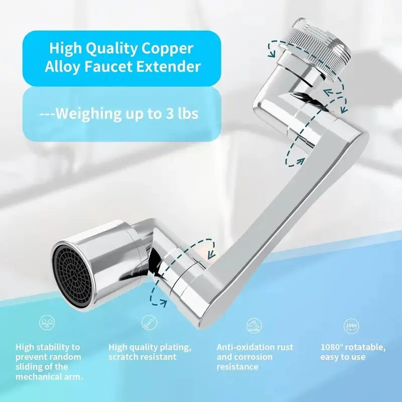 1440° Swivel Faucet Extender