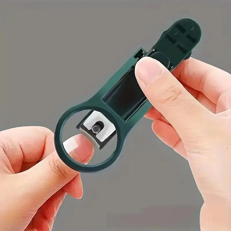 Magnifying Nail Clipper – Precision Nail Cutter with Built-In HD Glass Lens