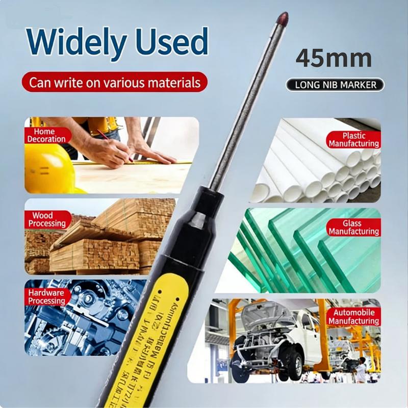 45mm Long Nib Deep Hole Marker Pens – Precision Marking Tool