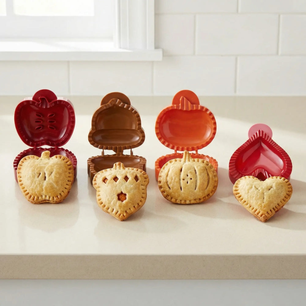 3-Pack Hand Pie Molds – Pumpkin & Holiday Baking Set