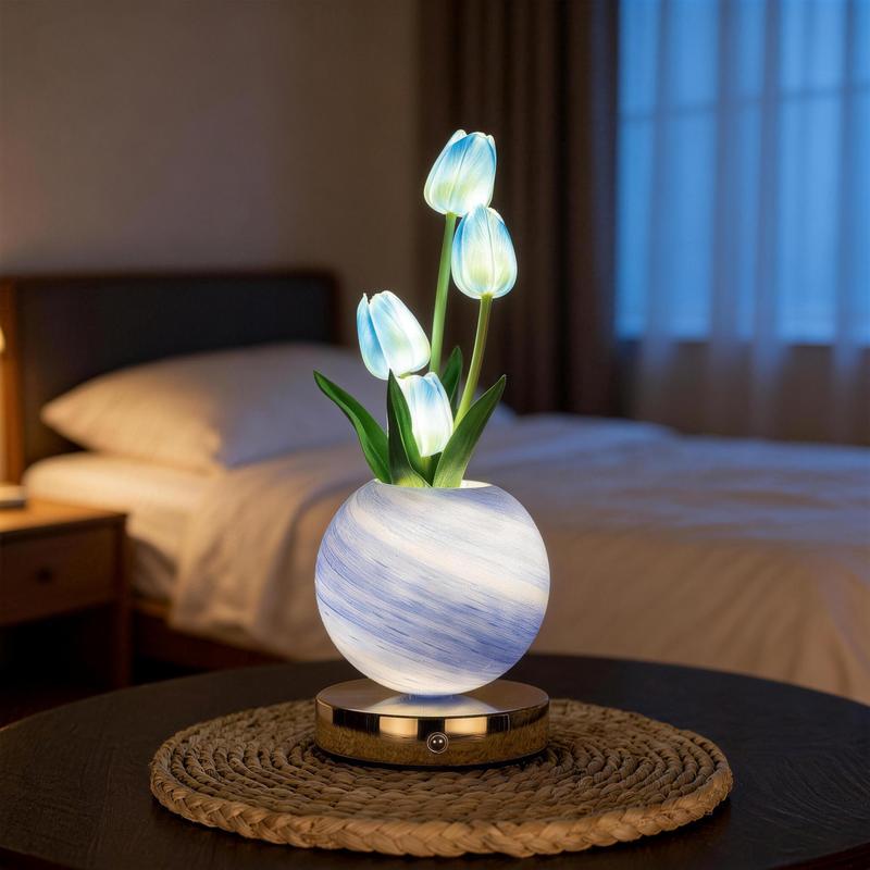 Tulip LED Night Light – 3 Brightness Levels & 3 Light Modes