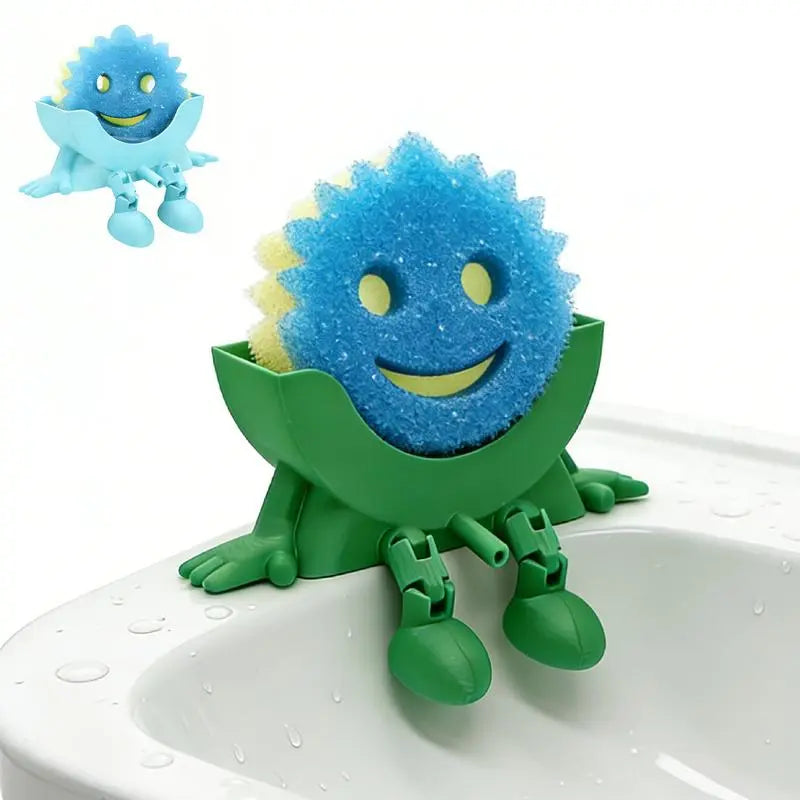 Funny Sitting Sponge Holder with Drainage