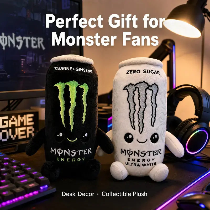 Energy Drink Can Plush Toy – Cute Soft Stuffed Gift