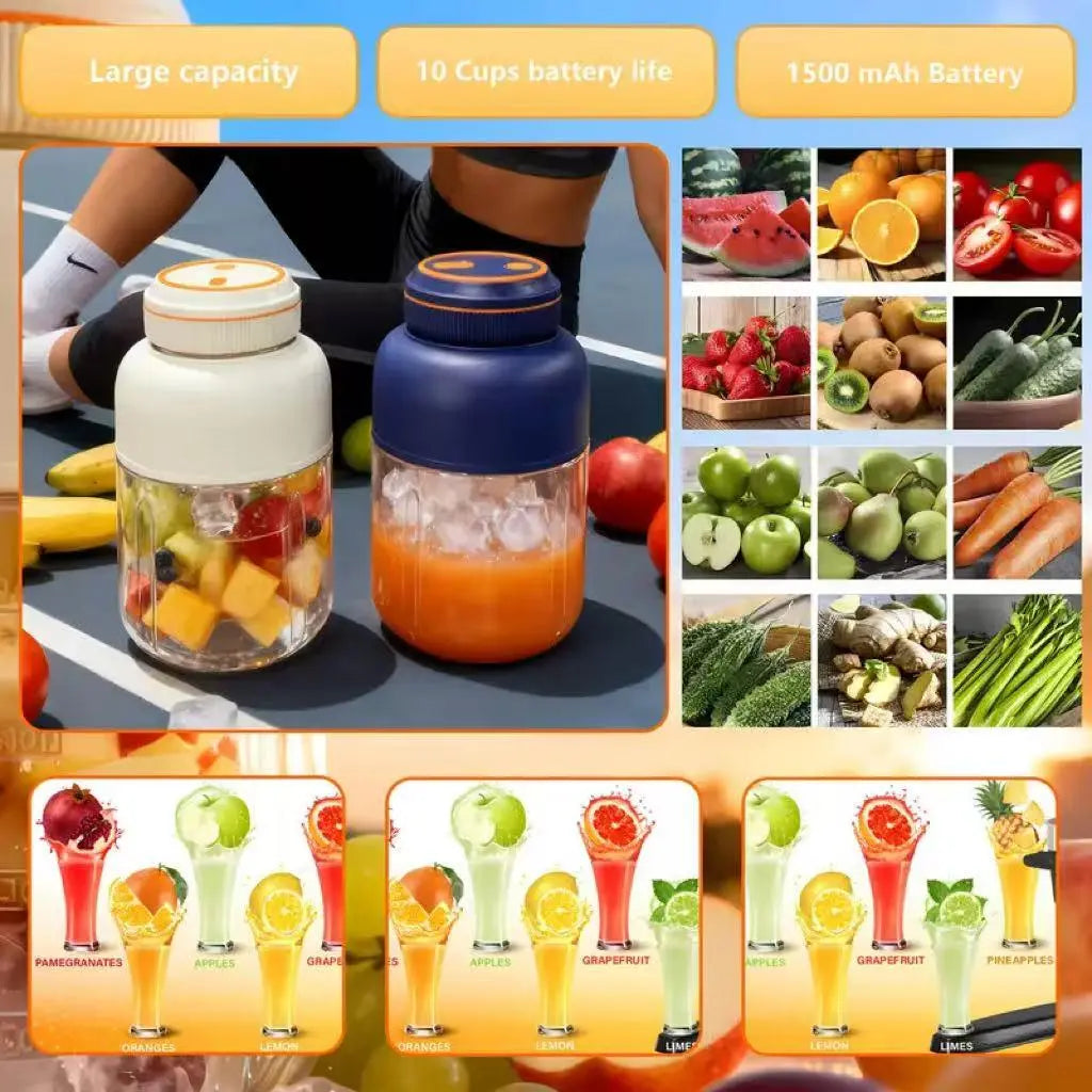 Portable USB Rechargeable Juicer Blender Cup