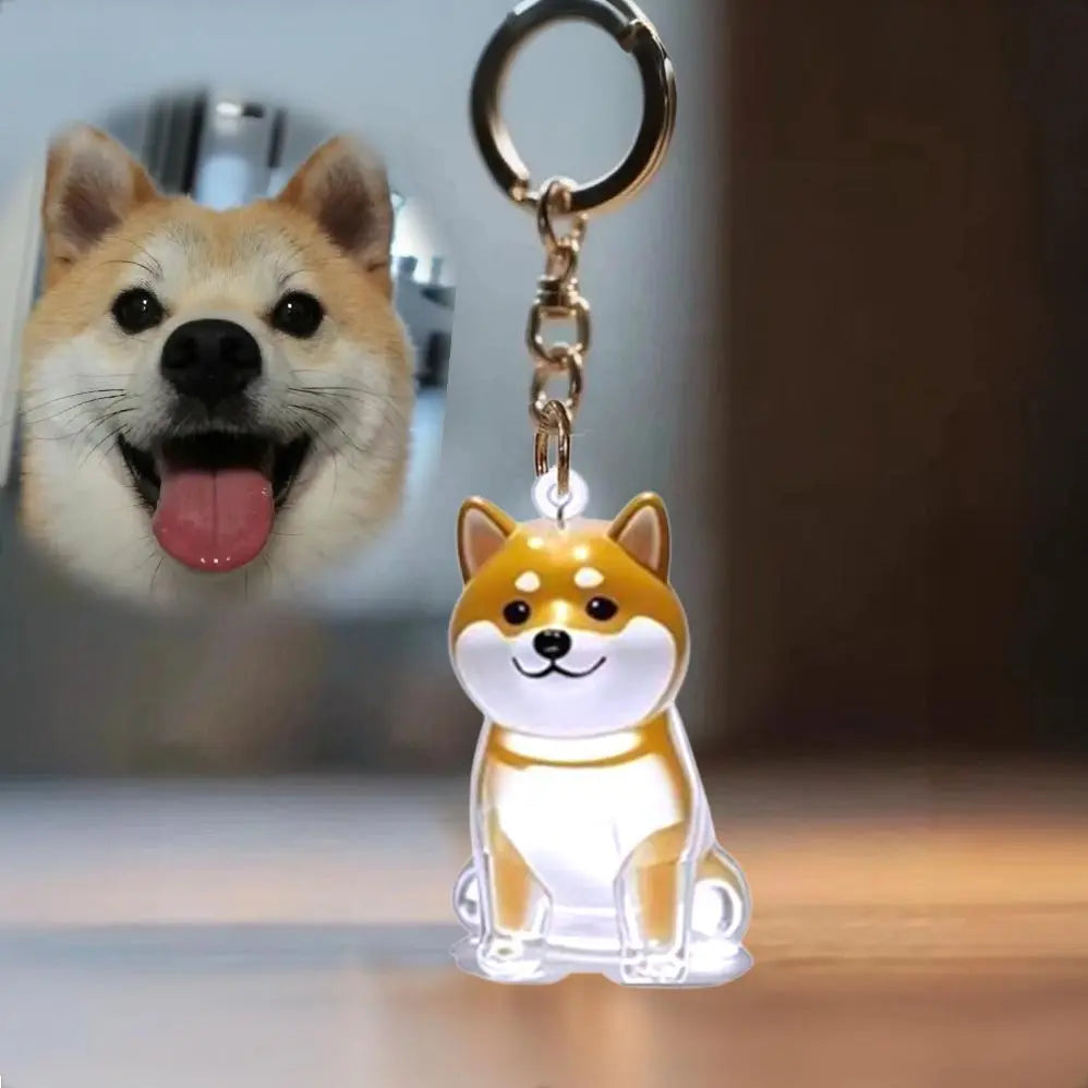 Dog Fur Keepsake Keychain – Pet Hair Memory Charm