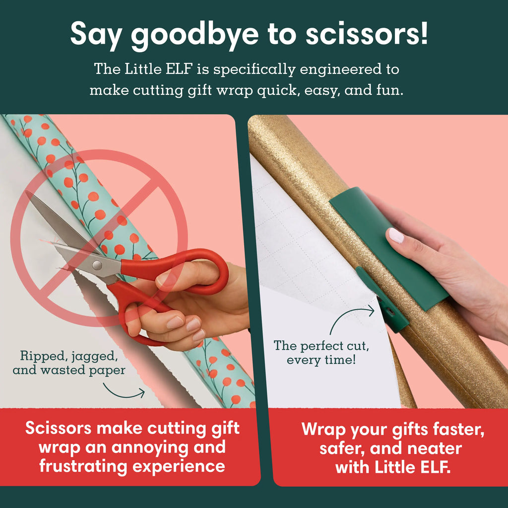 Sliding Gift Wrap Cutter– Safe & Easy Wrapping Paper Tool