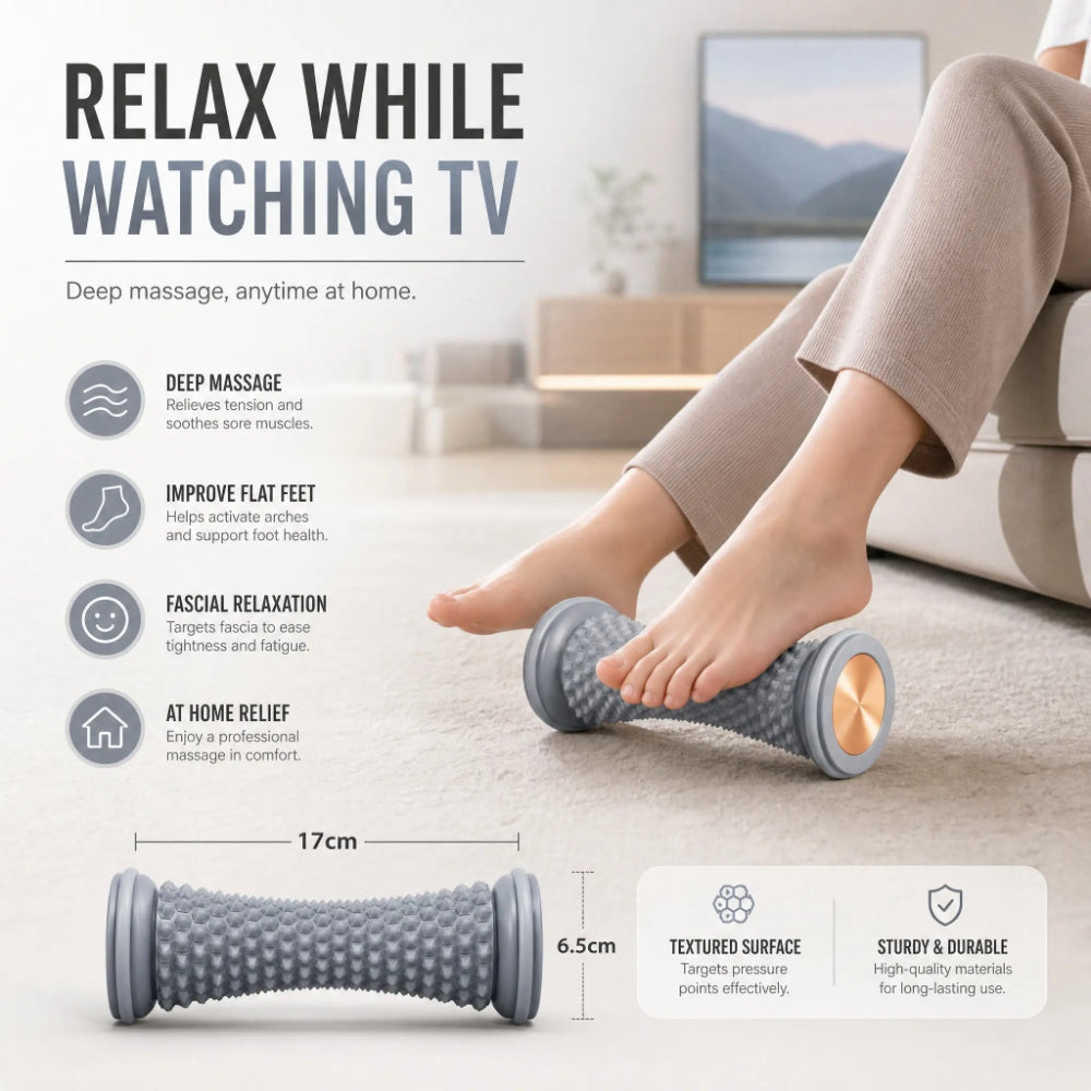 Deep Tissue Foot Massage Roller – Sole & Calf Relief Tool