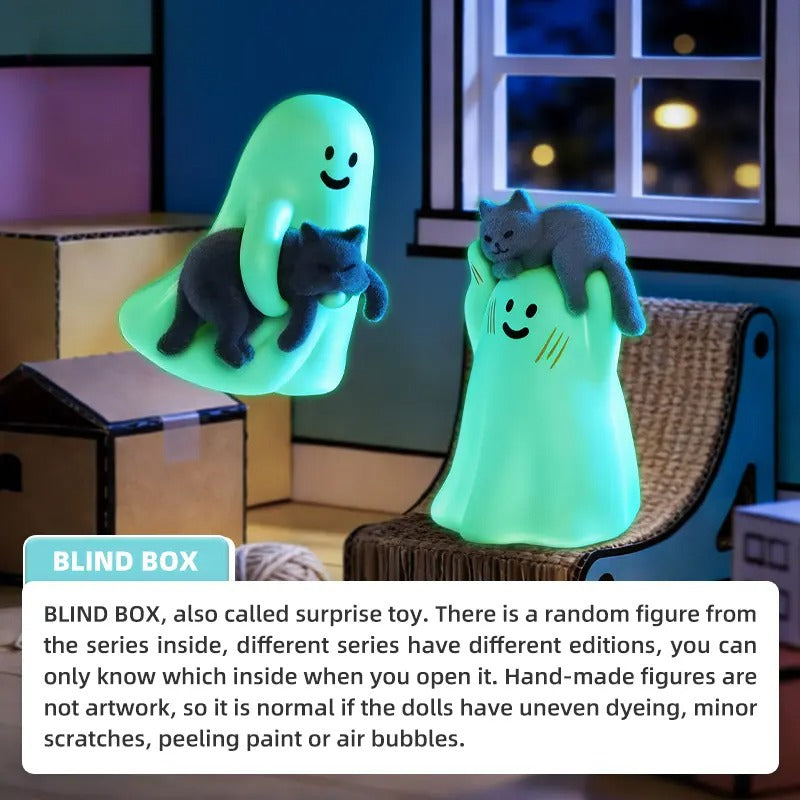 Cute Ghost & Cat Blind Box – Kawaii Collectible Figurine