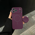 Magnetic Stand Liquid Silicone Full Coverage Phone Case with AI Capture Button