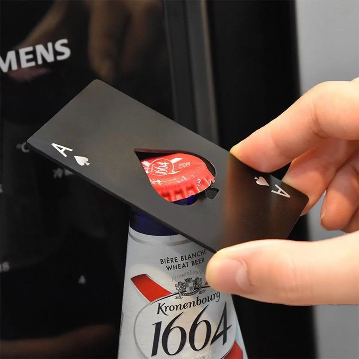 Ace of Spades Card Bottle Opener