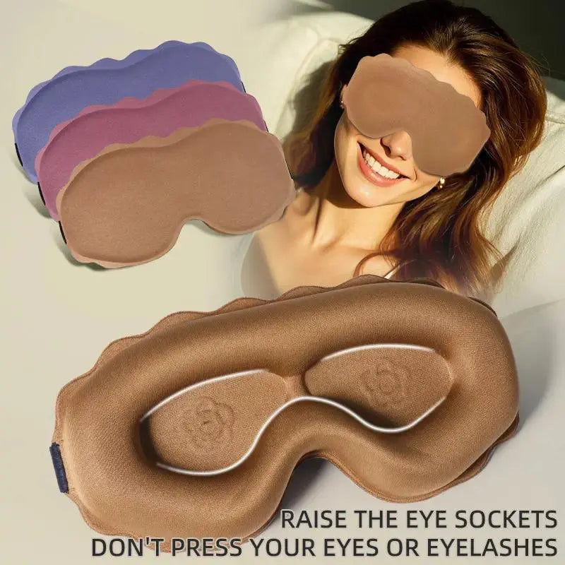 3D Contoured Blackout Sleep Mask