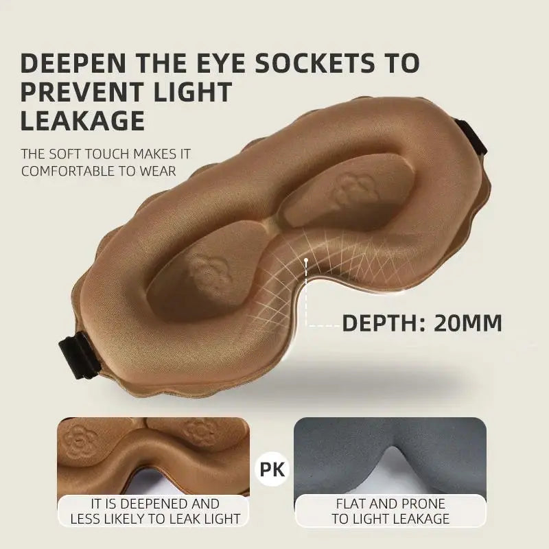3D Contoured Blackout Sleep Mask