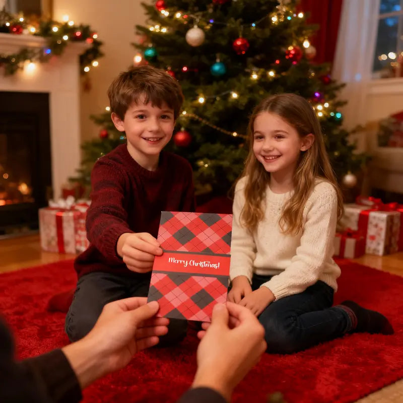 Interactive Waterfall Pull-Tab Greeting Card