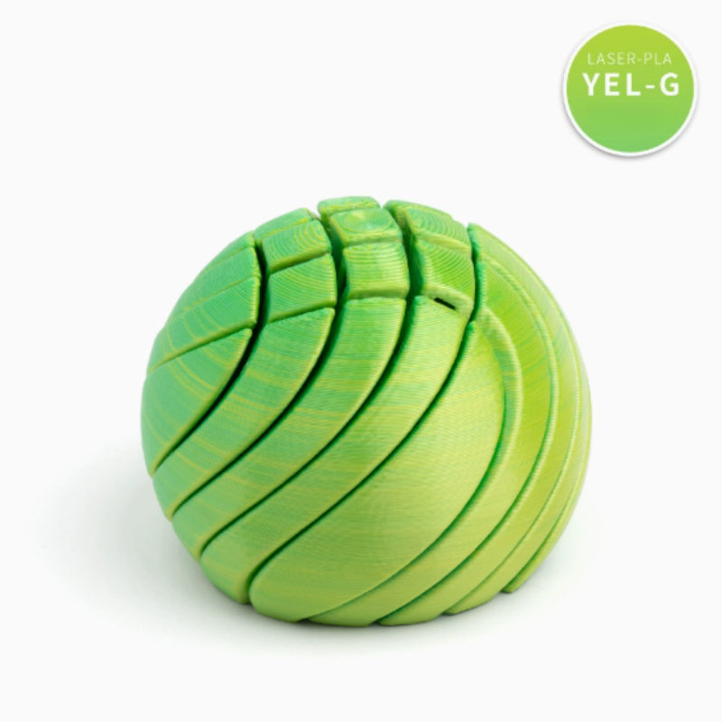 3D Printed Spiral Ball – Liquid Motion Desk Decor
