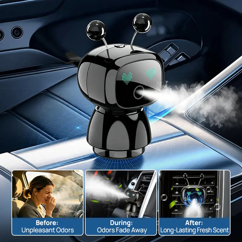 Smart Robot Car Diffuser – Motion-Sensing Aroma Mist