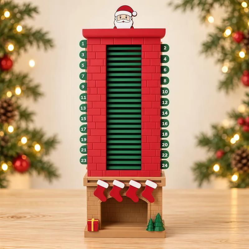 Santa Chimney 24-Day Christmas Countdown Calendar