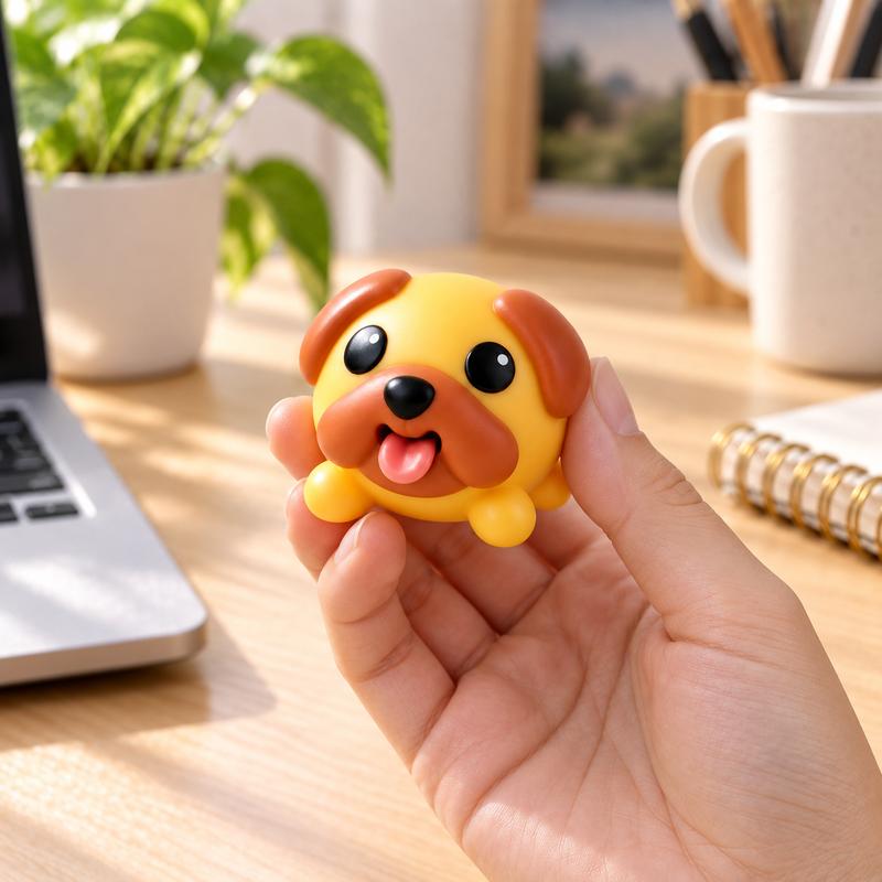 Funny Tongue-Popping Pug Squeeze Toy