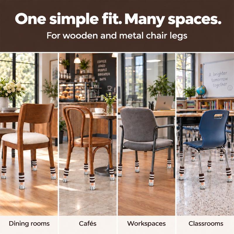 Knitted Chair Leg Socks – Anti-Scratch Floor Protectors