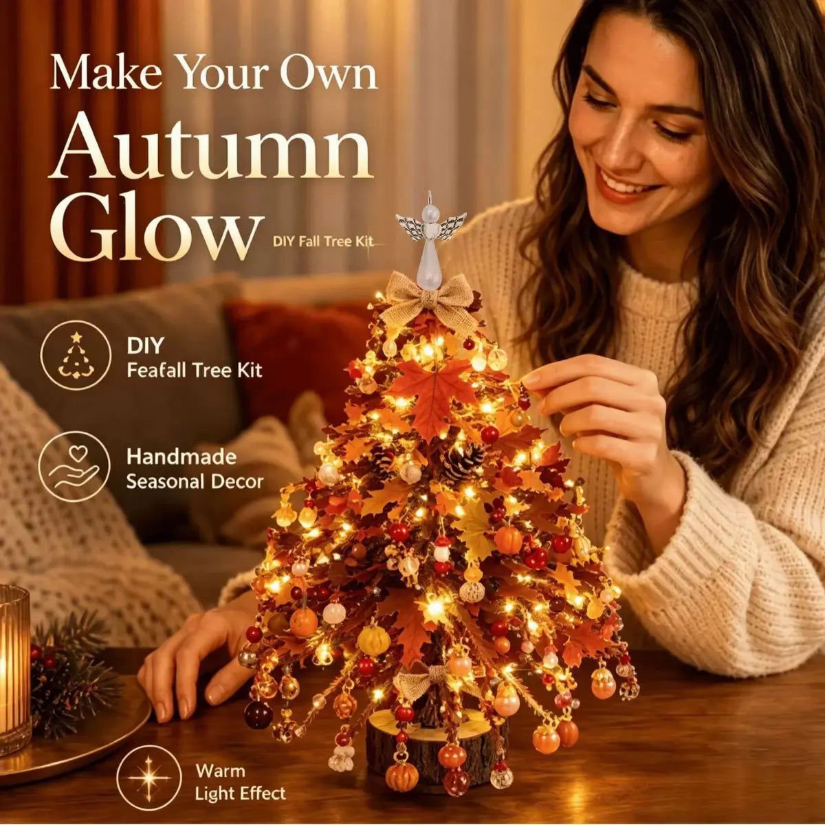 DIY Beaded Christmas Tree Kit – Crystal Holiday Craft Set