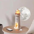 Lighthouse Moon Projector Night Light – Rechargeable LED Lamp