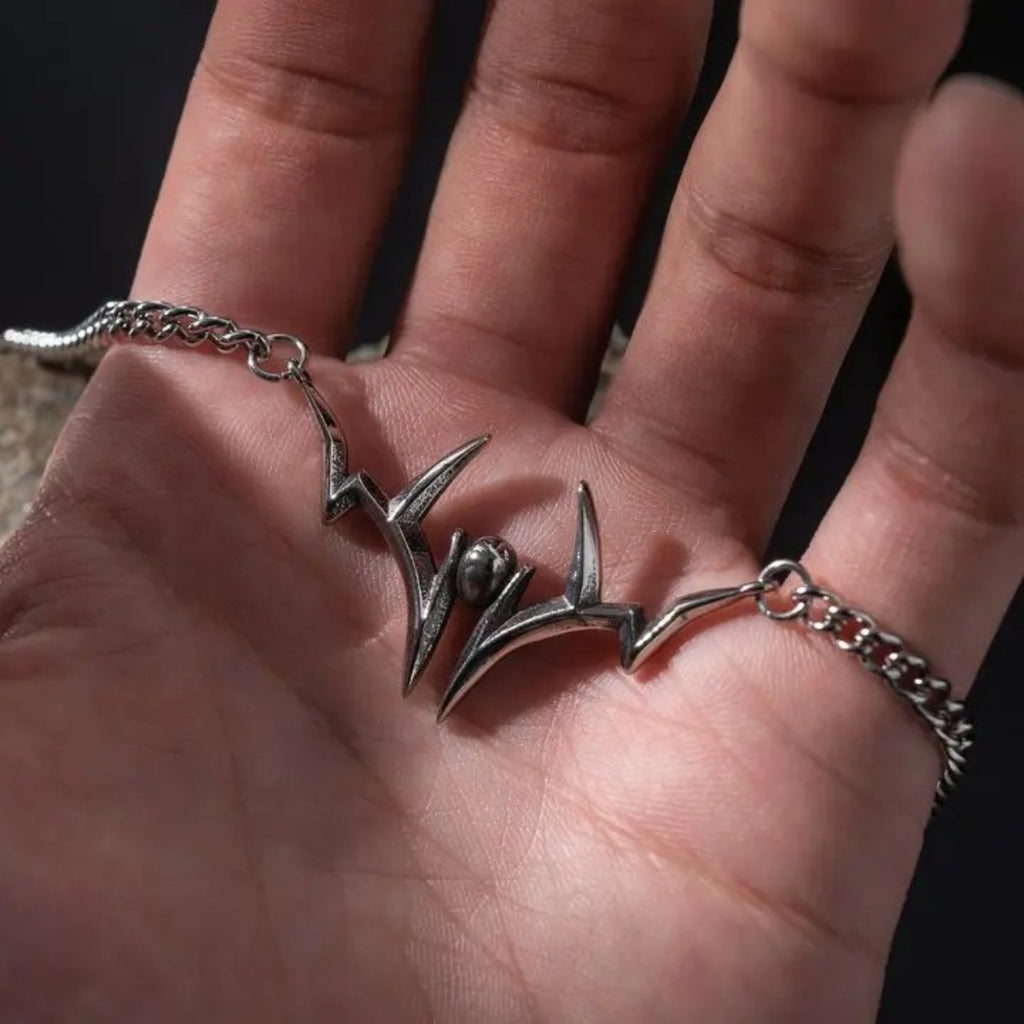 Gothic Mark Pendant Necklace – Titanium Steel Dark Statement Jewelry
