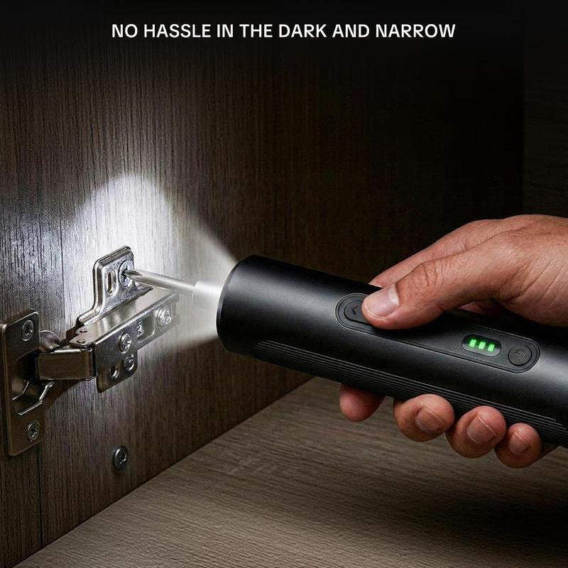 Cordless Electric Screwdriver Set – 3-Speed Adjustable Torque