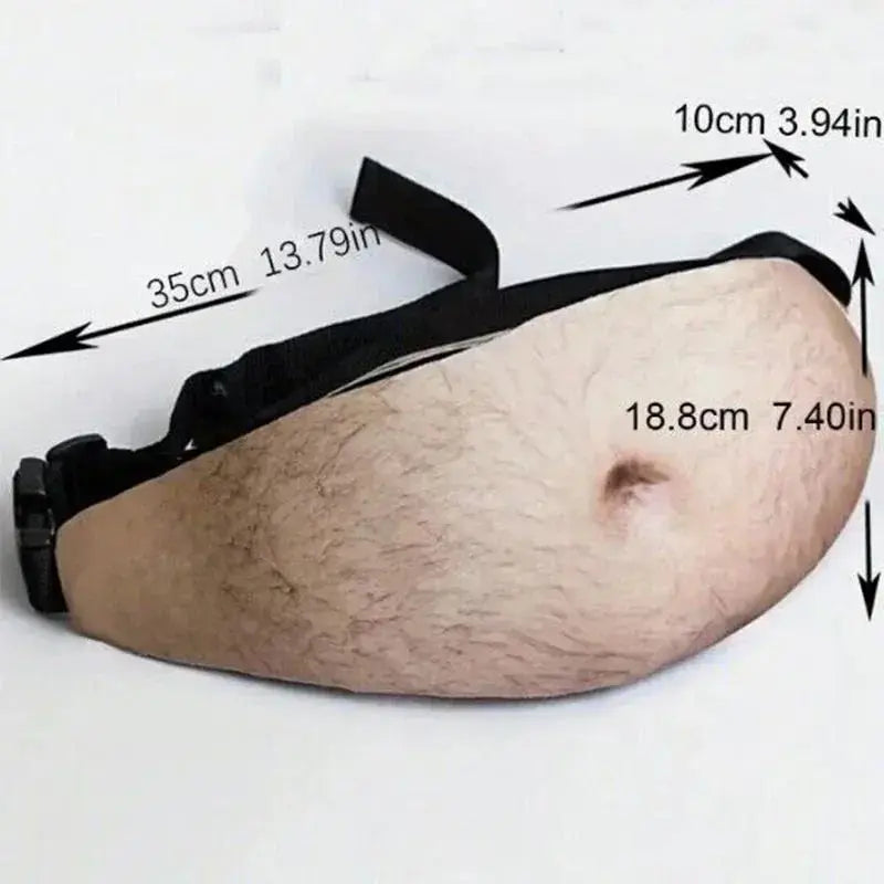 3D Beer Belly Fanny Pack – Funny Waist Bag