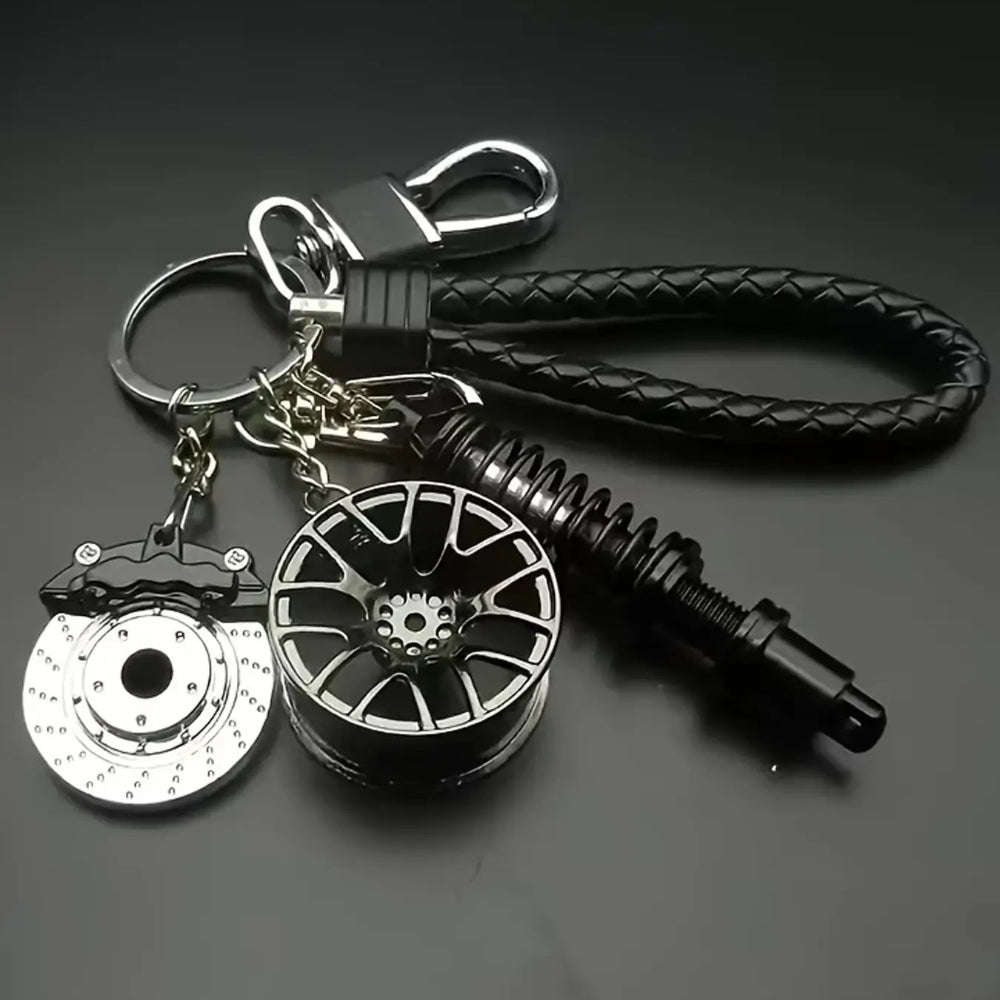 Racing Parts Metal Car Keychain