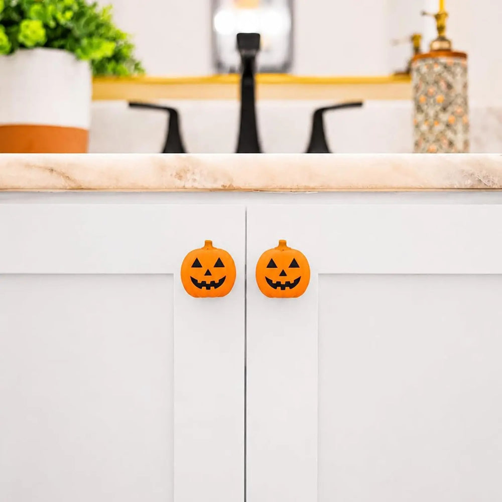 Festive Knob Covers – Pumpkin & Peppermint Designs