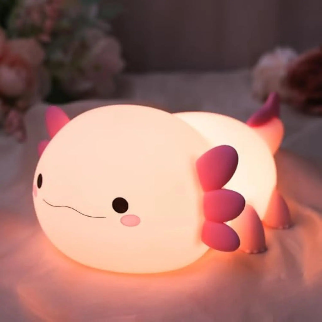 Cute Axolotl Silicone Night Light