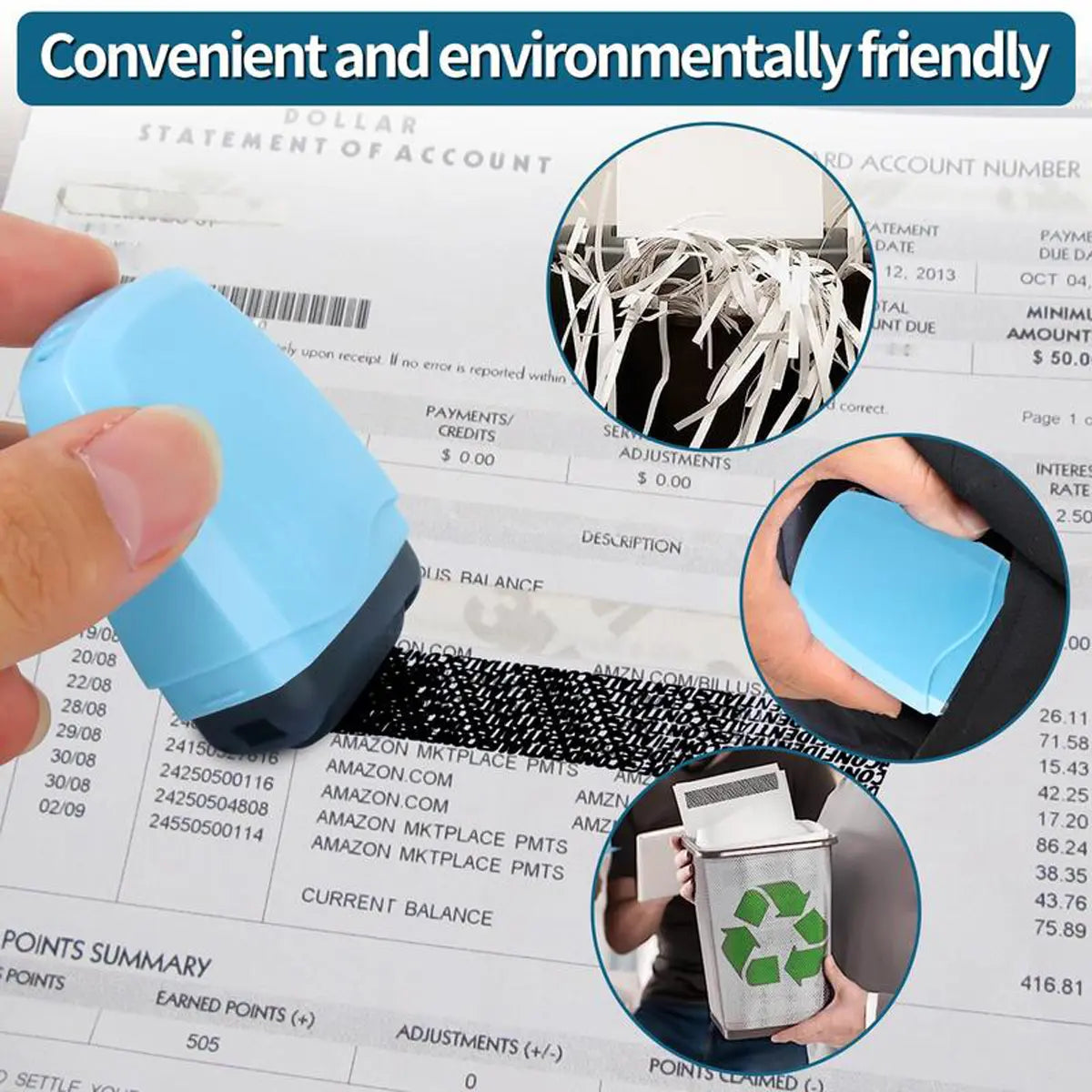 Confidential Privacy Roller Stamp for Personal Information