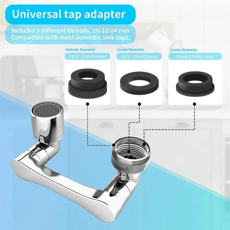 1440° Swivel Faucet Extender