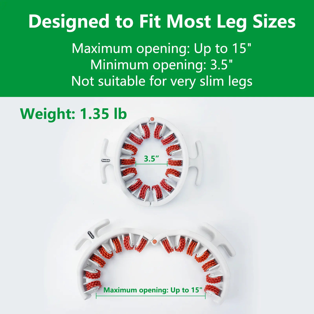 Manual Body Massage Roller – Deep Tissue Roller for Thighs, Calves & Waist