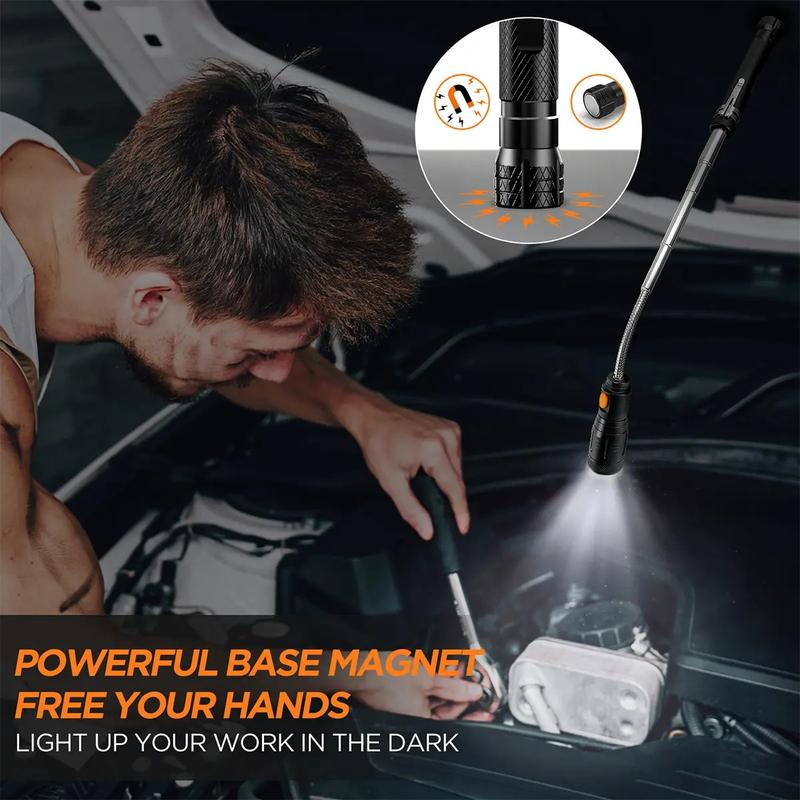 Telescopic Magnetic Pickup Tool with LED Light – Flexible & Extendable