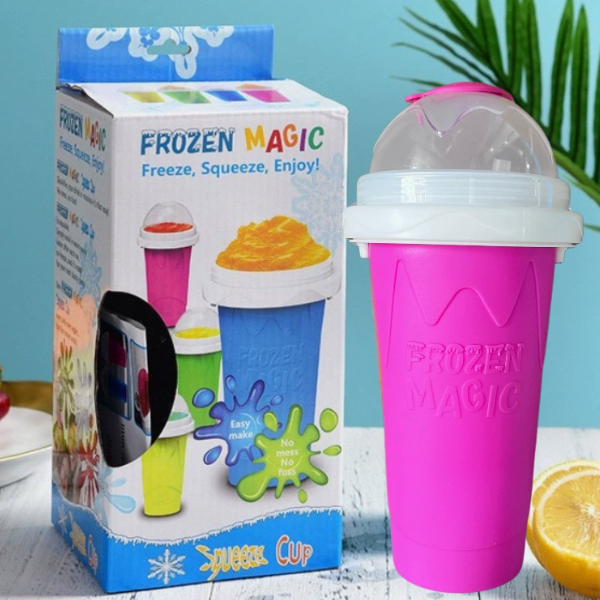 Frozen Magic Slushy Maker Cup – Reusable Silicone Instant Slushie Cup