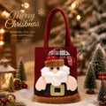 3D Santa Christmas Gift Bag – Reusable Holiday Treat Tote